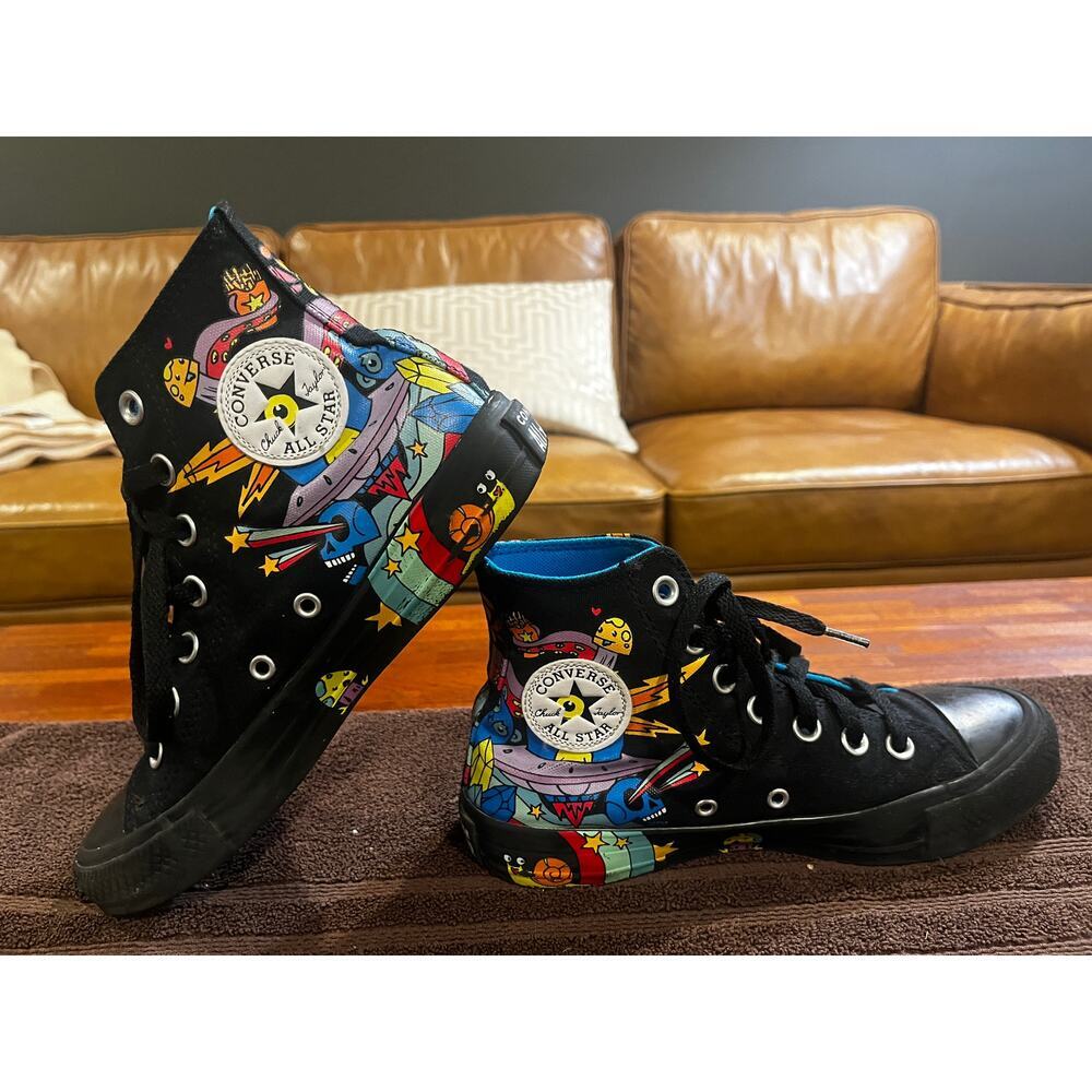 Converse Chuck Taylor Notebooks Hi-Tops Skateboard Sneakers Black Unisex M4/W6